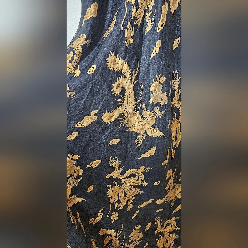 Vtg Black Market Silk Midi Dress Size S - Picture 3 of 5
